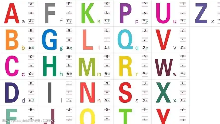26个英文字母教学格式