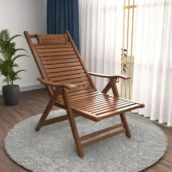 竹躺椅老人竹椅午休椅折叠躺椅户外午睡折叠椅子单人钓鱼椅竹制凉椅