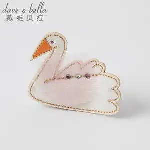 戴维贝拉2022新款女童头饰宝宝小天鹅发饰小女孩可爱儿童洋气发夹