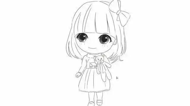 萌萌女生简笔画女孩简笔画q版小女孩简笔画怎么画水果变成q版女孩简笔