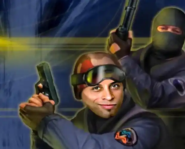 除去地图本身不谈,其中出现的恐怖分子也是十分经典的悍匪形象.