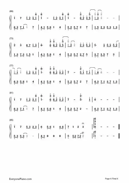 夜的钢琴曲五简谱 谁能接下一张