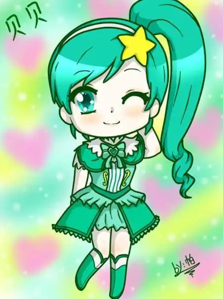 1巴啦啦小魔仙贝贝雅雅绘画作品