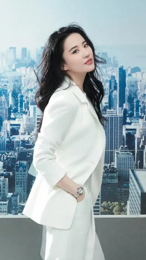 刘亦菲西装干练高清手机壁纸