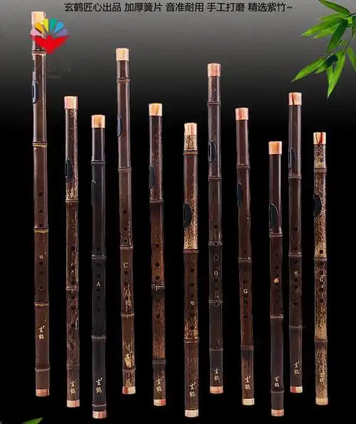 巴乌横吹紫竹乐器演奏加初学资料小dc降bagfe大降e大ce调