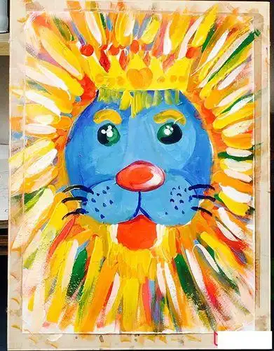 色彩鲜明对比强烈的简笔画