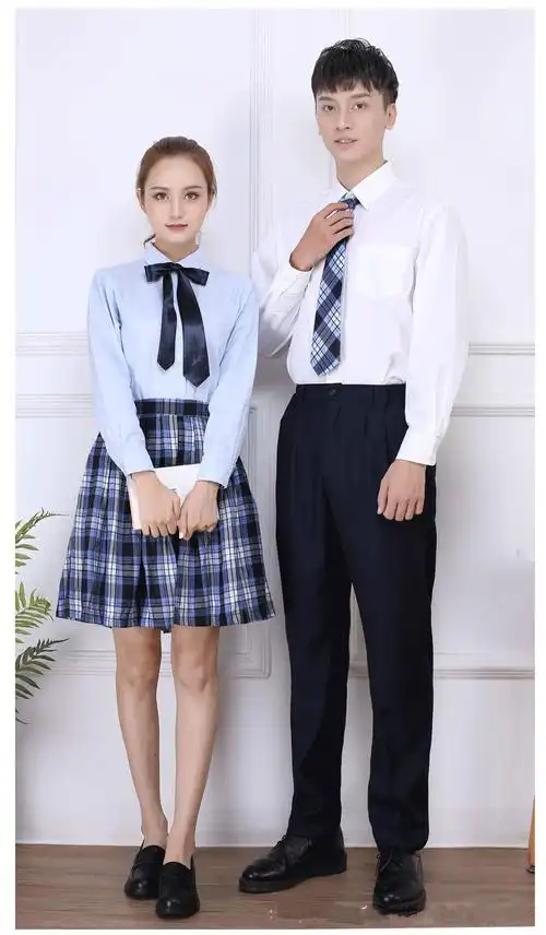 中学礼服统一校服中学生夏礼服女连衣裙初中冬季礼服男衬衫西裤领带