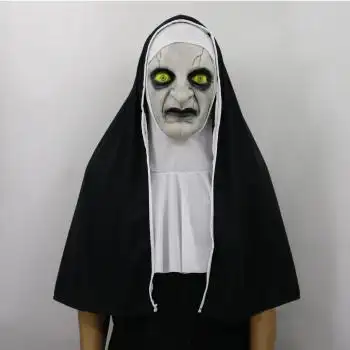 长隆万圣节 吓死人招魂2鬼修女面具万圣节恐怖吓人惊束女鬼头套鬼屋