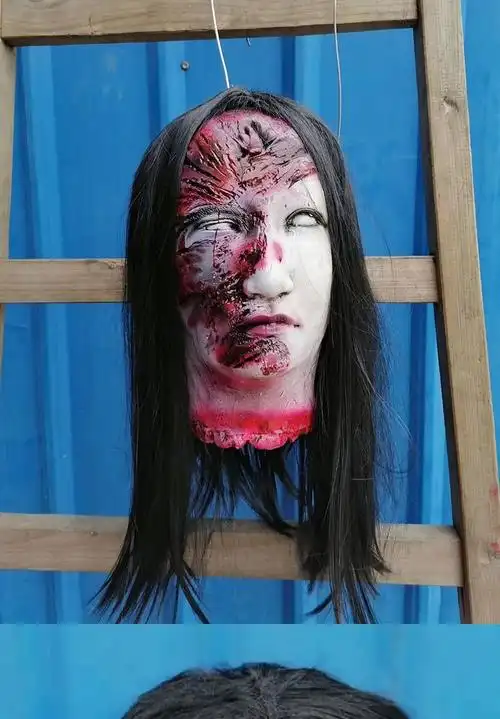 头饰万圣节恐怖面具 鬼屋密室逃脱 骷髅女鬼丧尸僵尸恶心吓人鬼脸头套