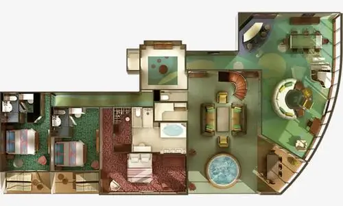 三居室平面立体图