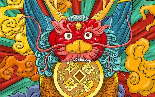 红色貔貅设计图片