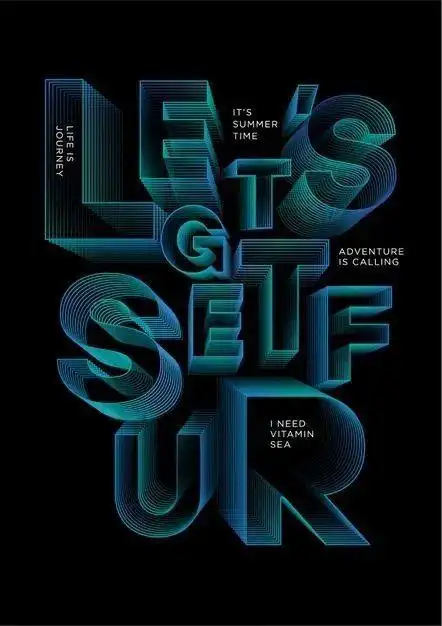 无素材纯文字排版海报设计精选