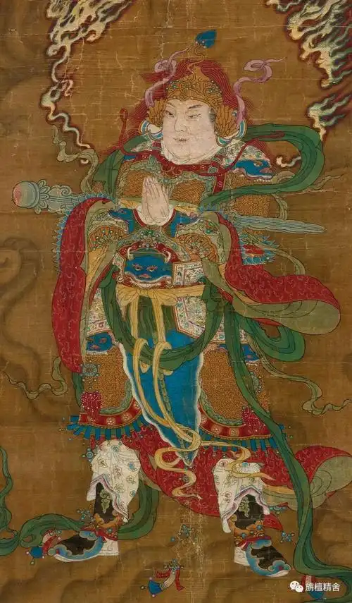 明代彩绘韦驮菩萨像