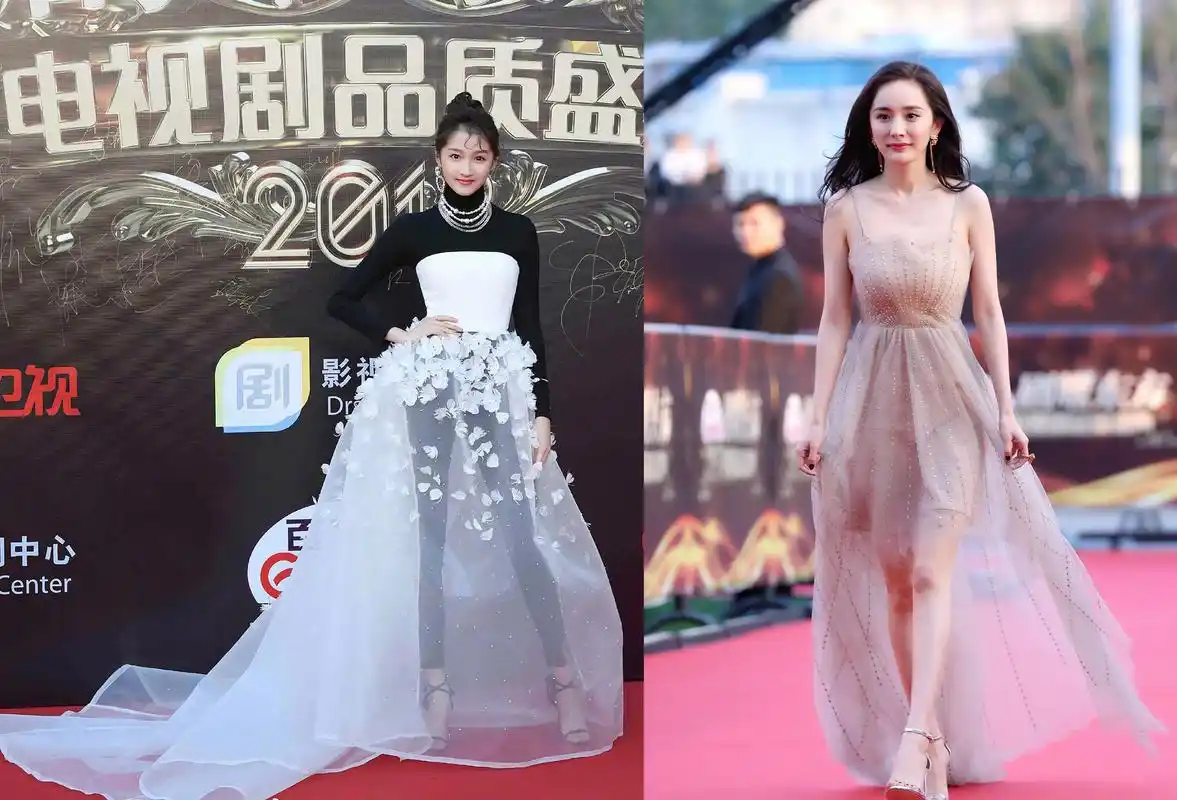 杨幂关晓彤红毯照堪称两个极端但论气质最期待的只有她们俩