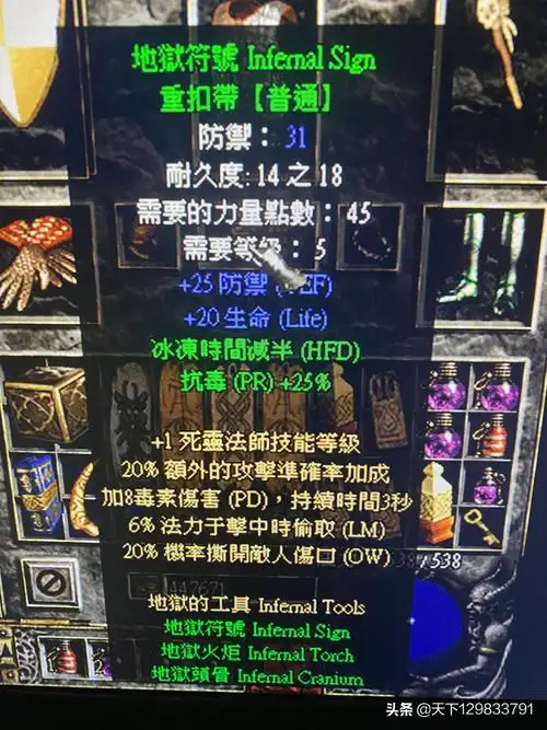 暗黑2暗金装备有哪些暗黑2绿色套装属性详解