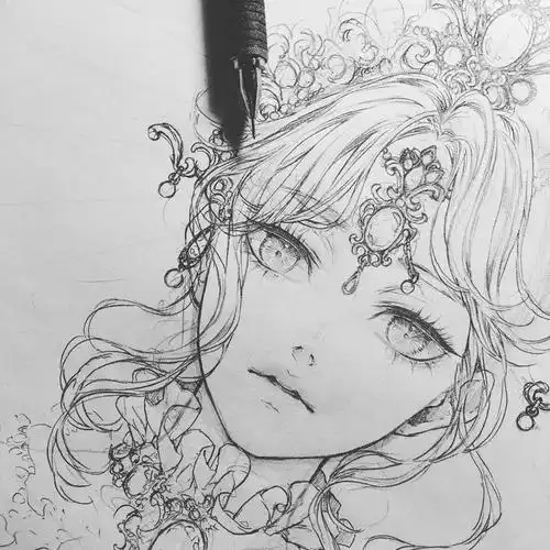 给大家整理了一波手绘人物,细碎的线条完美的衬托了人物的风韵!
