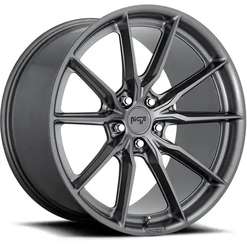 美国niche m239枪灰色五v辐高性能精品轮毂-niche-m239-原装正品-胎铃