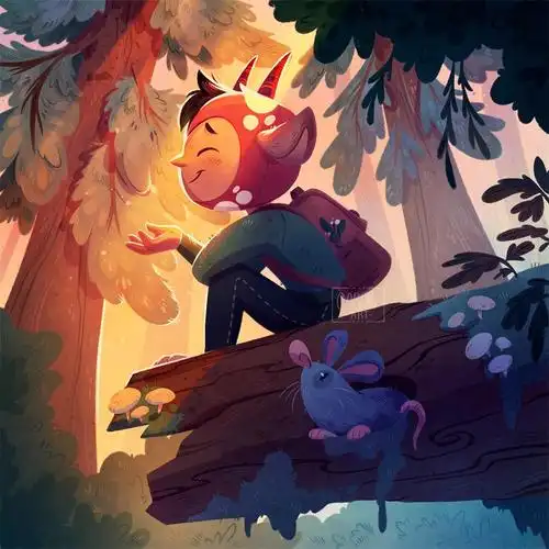 14 张可爱风格的儿童插画!