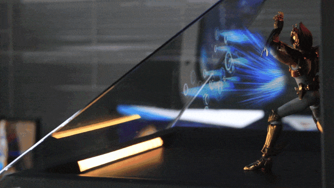 屌炸天用全息投影给手办加特效他们都活了