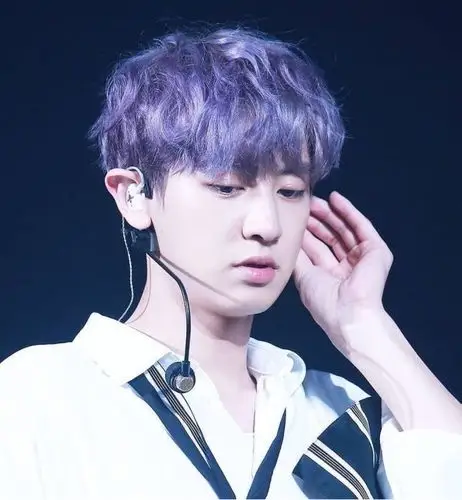 朴灿烈/黄色毛衣冬日暖心灿烈 紫葡萄发色烈烈 love shot神级侧颜系列