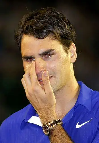 费德勒哭红鼻子