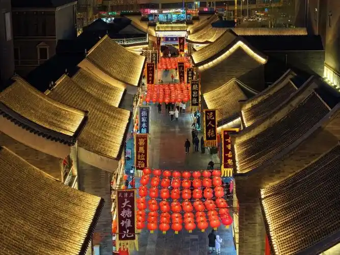 这是2月1日拍摄的天津古文化街一景(无人机照片).