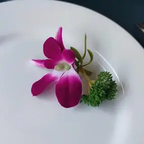 943人付款淘宝新疆包邮仿真兰花头摆盘装饰盘花火锅店酒店餐饮餐盘