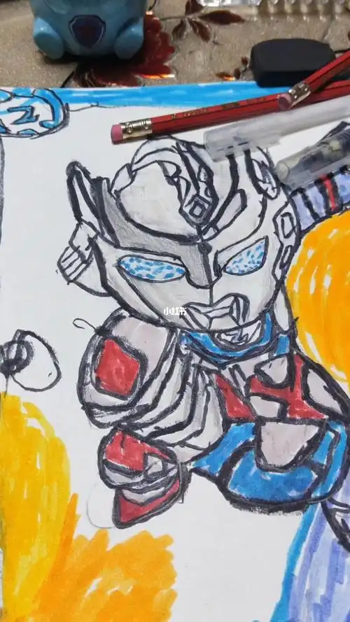 画的泽塔奥特曼