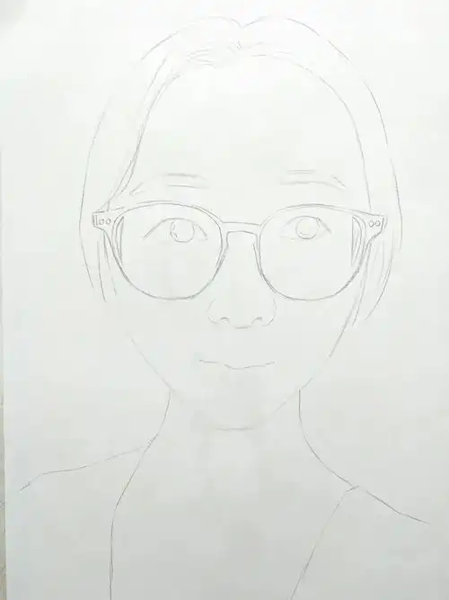 手绘肖像画步骤图|纯艺术|彩铅|z70256863 - 原创作品 - 站酷 (zcool)