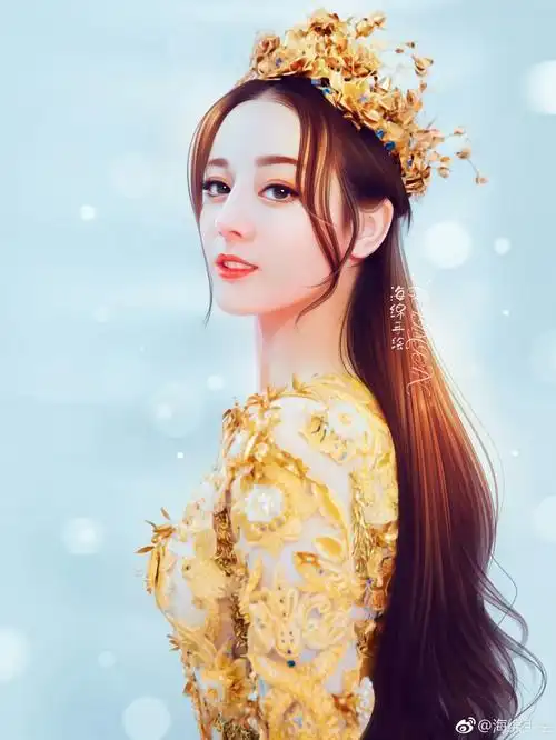 海绵手绘 迪丽热巴