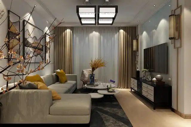 105平米的房子全包装修多少钱?中式风格三居室设计说明!-保利溪湖装修