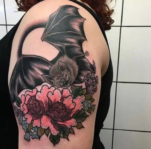 纹身图案手稿 | 蝙蝠纹身|郑州刺青-郑州天龙纹身工作室