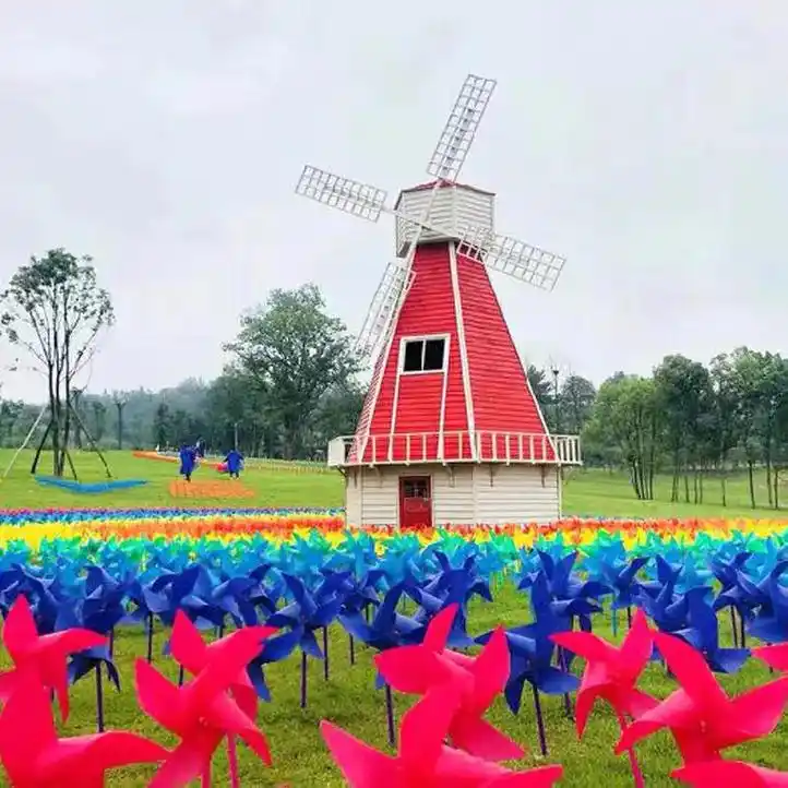 景观美陈荷兰风车,春季踏青主题首选风车节-荷兰风车出售,出租 - 抖音