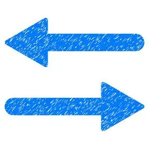 箭头交换水平的肌理质感图标交换箭头平矢量图标箭头左右线图标,轮廓