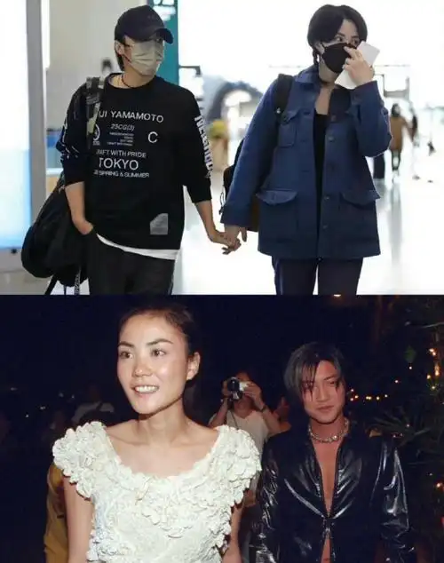 谢霆锋王菲同框秀恩爱,机场再现牵手名场面,甜蜜似初恋情侣_腾讯新闻