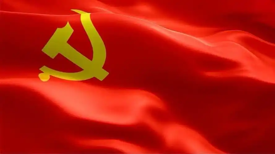 这是一个党旗高高飘扬的在疫情防控前沿的临时党支部