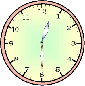 钟表整半点习题