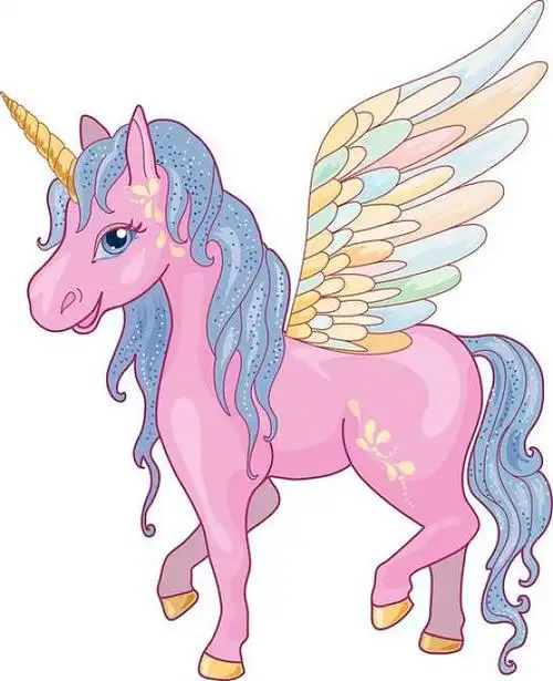 独角兽,矢量,插画