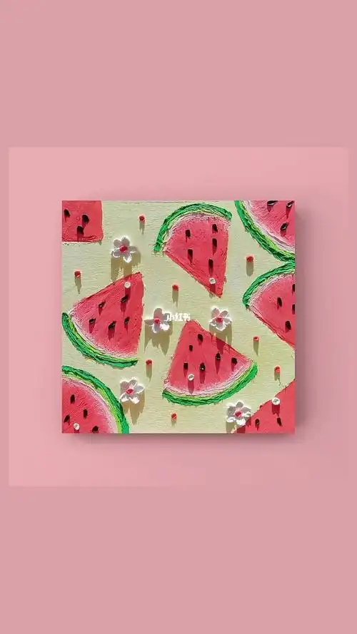 水果油画棒④之清爽西瓜