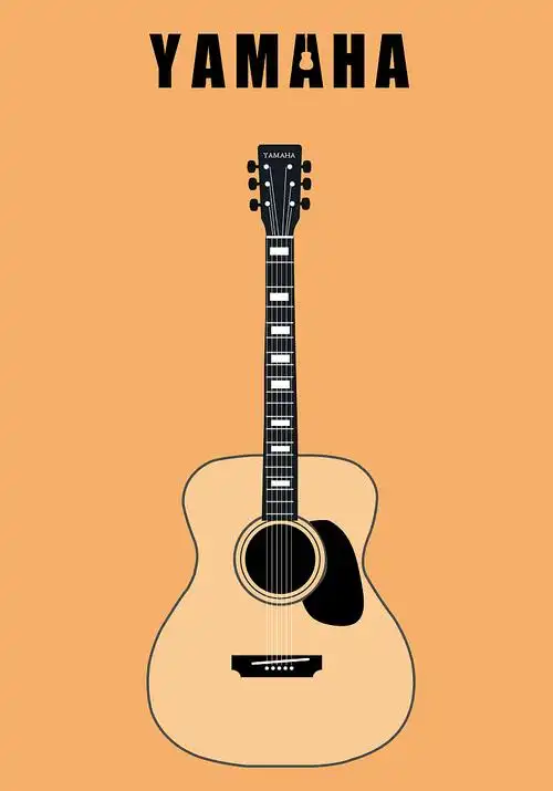 分享收藏gibson品牌les paul型号电吉他插画设计兰斯外语培训中心logo