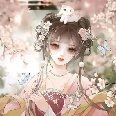 仙气飘飘的古风女生闺蜜头像