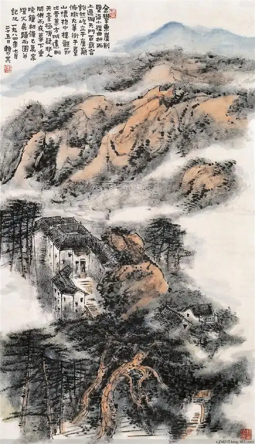 大师赖少其精品山水画作品欣赏