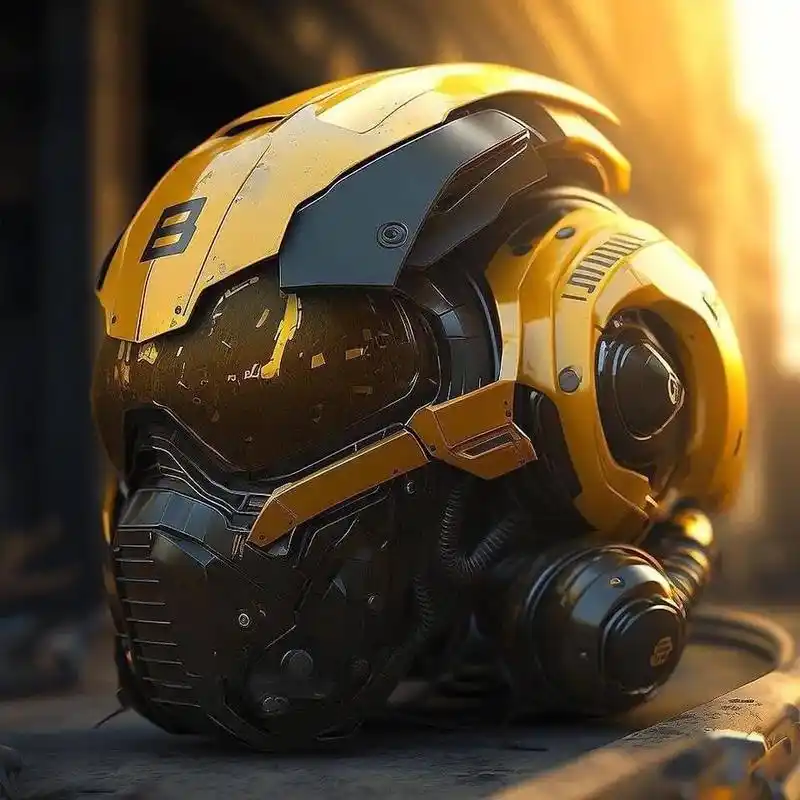 科幻前卫头盔设计(三)我真没有小黄车…国内有能力的研究搞一下 - 抖