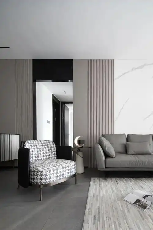 190㎡简约大平层案例 无主灯 优雅灰咖超时尚!