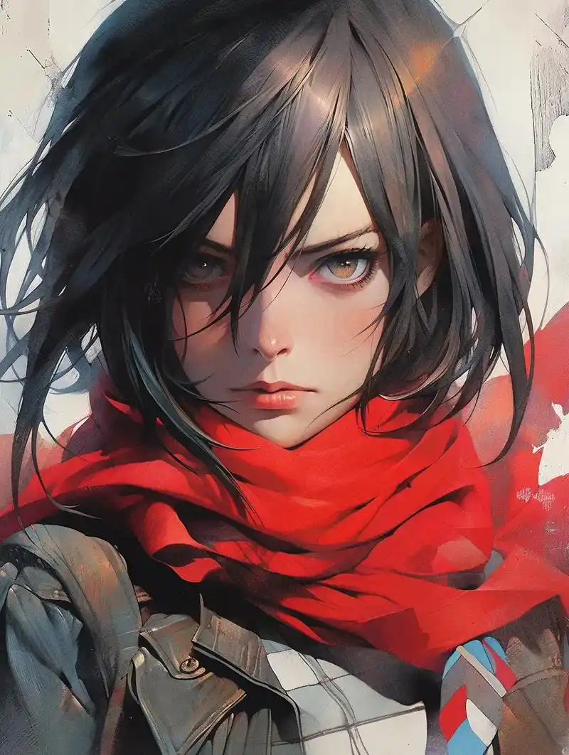 进击的巨人|三笠第二弹|aigc.三笠·阿克曼,日本漫画《进 - 抖音