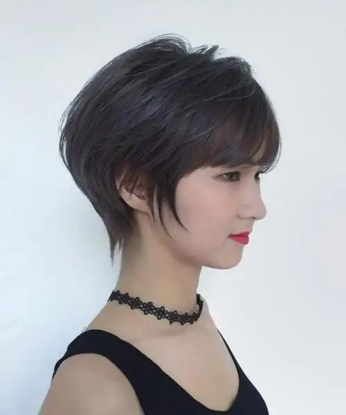 时尚女短发盖盖头 女生各种锅盖头发型图片