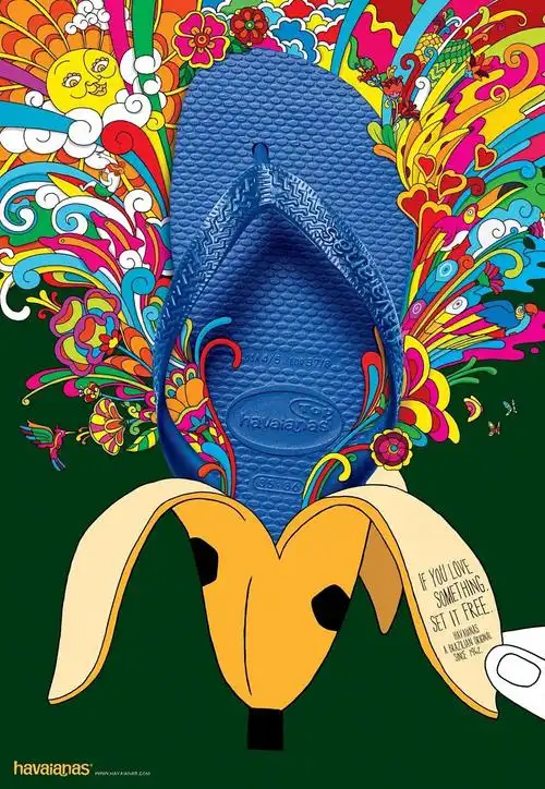 havaianas巴西品牌凉鞋创意海报设计