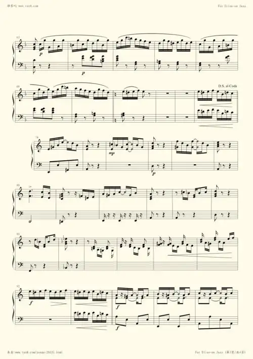 献给爱丽丝(爵士版)-贝多芬小提琴谱