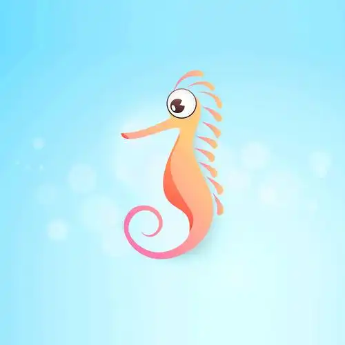 可爱海马卡通头像图片