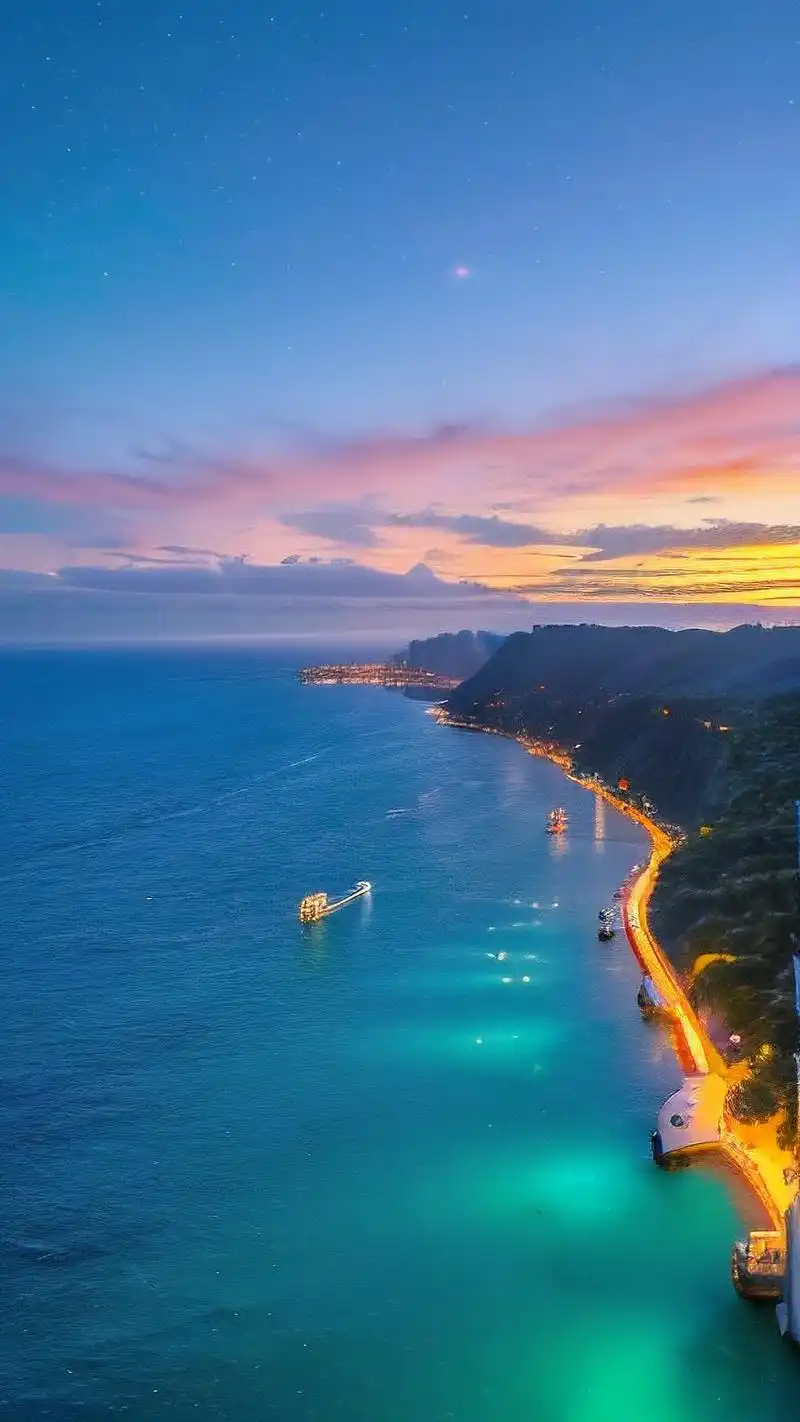 蓝色系ins风大海壁纸98仿佛置身海面